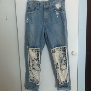 Carmar Jeans with lace detailing